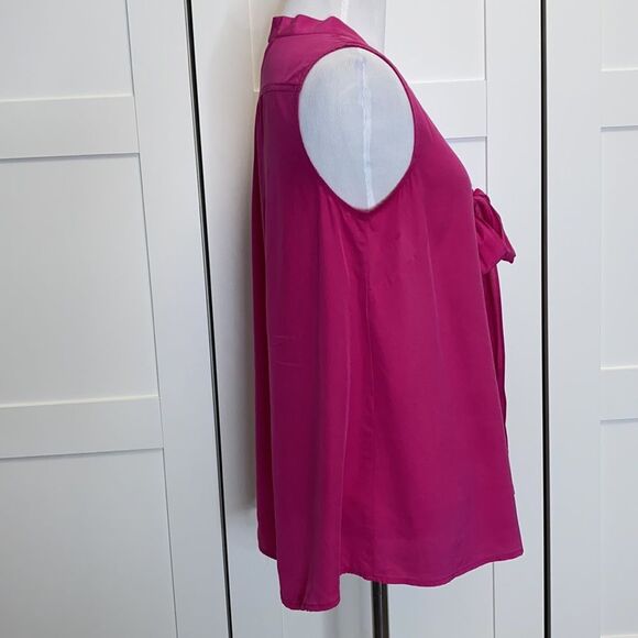 Lilly Pulitzer Raleigh Tie Top Berry Pink Small - Picture 3 of 5